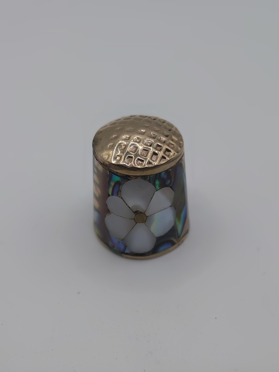 alpaca Accessories - Alpaca Mexico Abalone Inlay Thimble